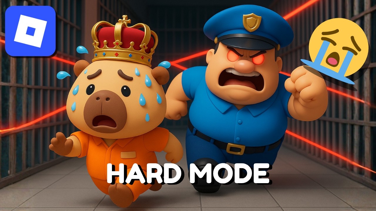 CAPYBARA KABUR DARI PENJARA PENUH LASER‼️ [HARD MODE] - ROBLOX BARRY’S PRISON RUN