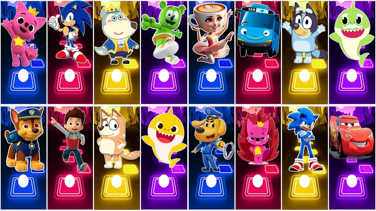 BUS EATER 🆚 SIRENHEAD 🆚TOILET MONSTER🆚 HOUSE HEAD 🆚 ODDBODS | Tiles Hop EDM Rush!