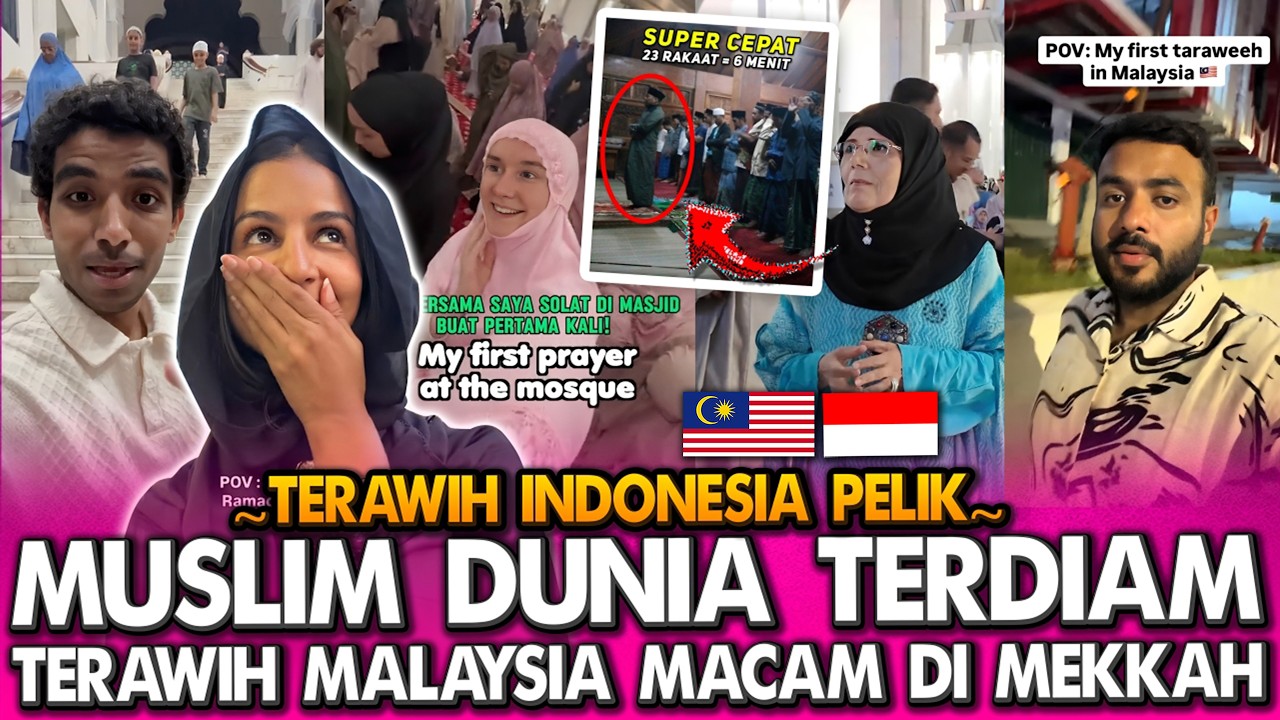 MUSLIM DUNIA SHOCK‼️SUASANA TERAWIH DI MALAYSIA BUAT MEREKA TAK PERCAYA! BERBEZA DENGAN INDONESIA⁈