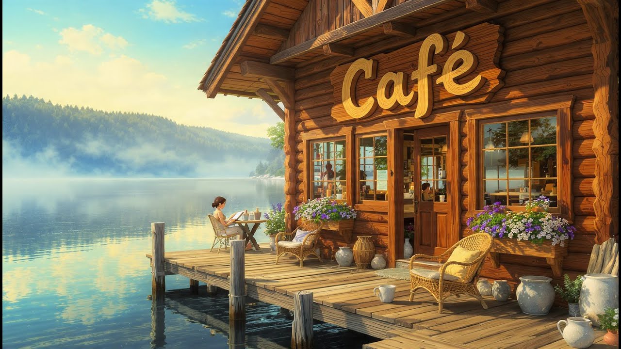 🔴 LIVE | Rainy Night Cafe ☕ Background Music for Productivity