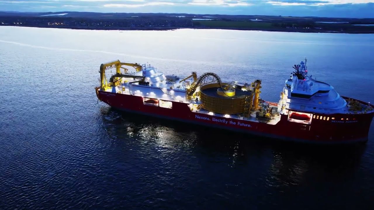 Nexans Aurora laying cable