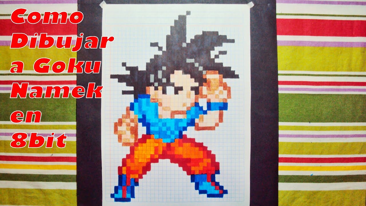 Como Dibujar A Goku Namek En 8Bit