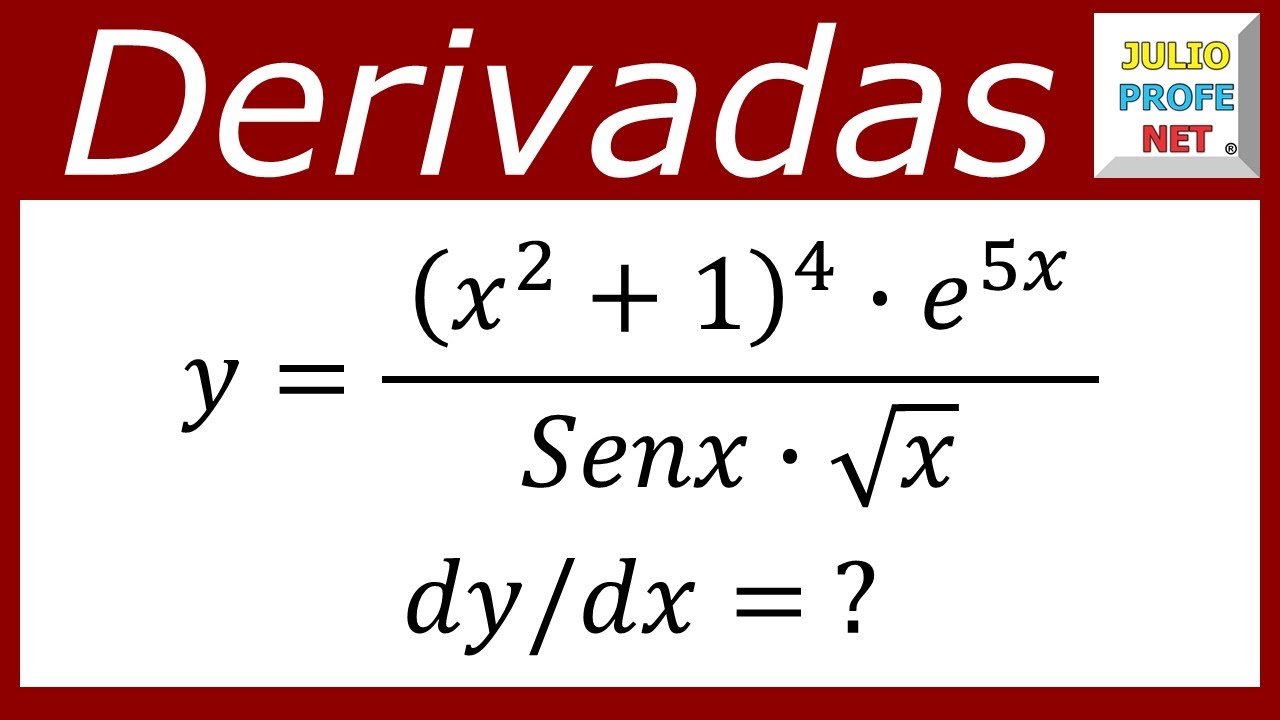 Derivación logarítmica | Ej. 2 #julioprofe