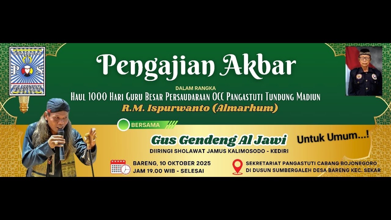🔴Live Gus Gendeng 10 Oktober 2025 Ds Bareng Kec Sekar - Bojonegoro
