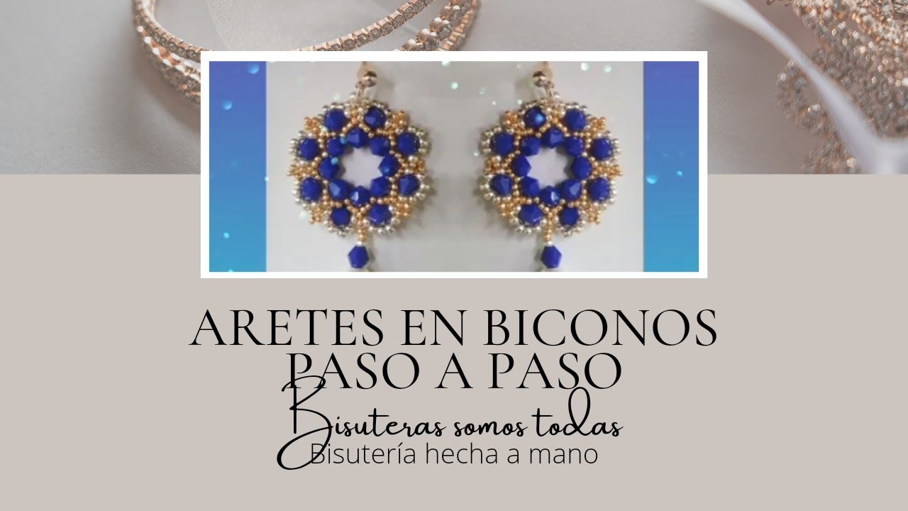 hermosura de aretes en biconos #aretesfaciles #aretessimples #accesoriosamano #biconos