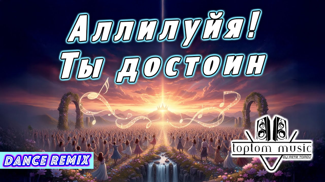 toptom music: Аллилуйя! Ты достоин - Dance Remix - Позитивная Песня СОВРЕМЕННАЯ ХРИСТИАНСКАЯ МУЗЫКА