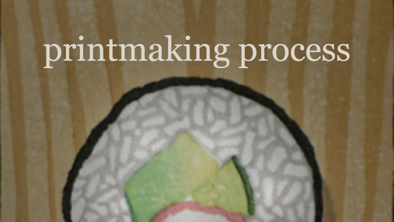 Calming Woodblock Print Process | "California Roll," Jack Moranetz