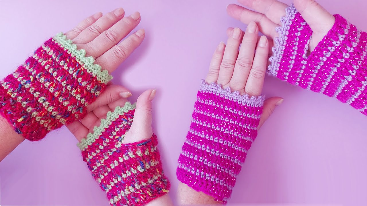 Quick Fingerless Gloves. Beginner-friendly Crochet Tutorial