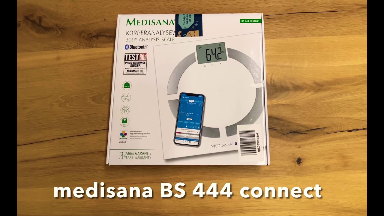 Only Unboxing | medisana BS 444 connect (body analysis scale + stainless steel electrodes) Timelapse