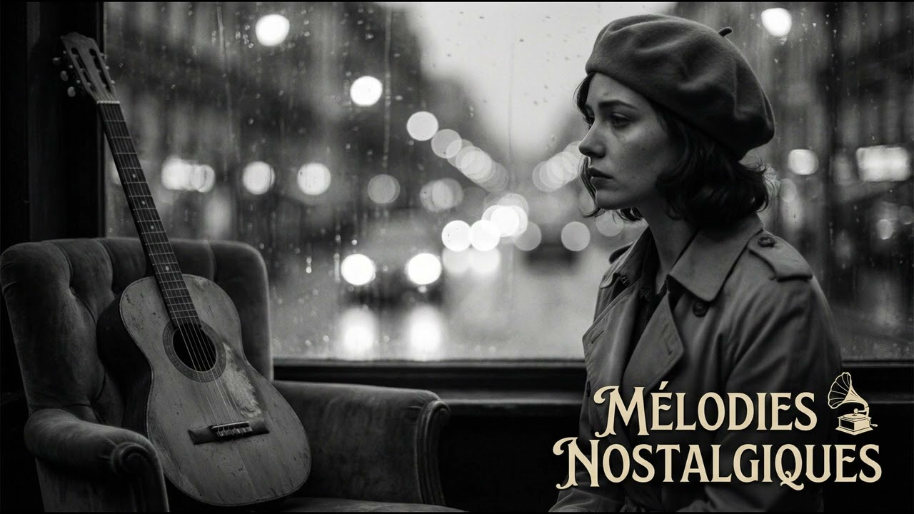 Musique Française Mélancolique 🎸 Chansons Romantiques Sous La Pluie | Guitare Acoustique Française