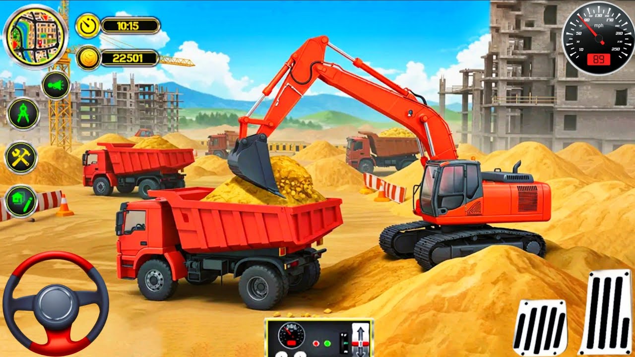 Heavy JCB Excavator Construction Games 3D - Real City Construction Games - Android GamePlay