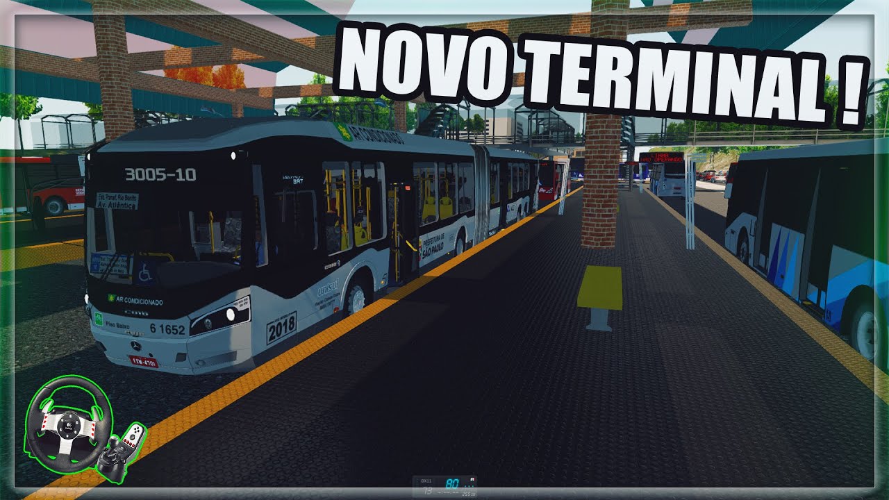 [PROTON BUS SIMULATOR] NOVO: TERMINAL de  ÔNIBUS - Caio Millennium BRT O500UDA +G27