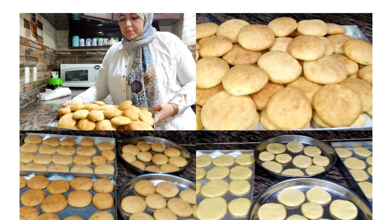 اعجنيها باللبن والقشطه خليها طريه# القرص الفلاحي من جمالها هتعمليها علي طول
