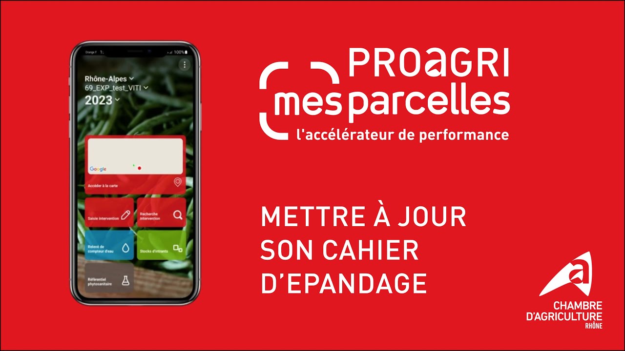 [Tuto Mes Parcelles] : Mettre à jour son cahier d'épandage