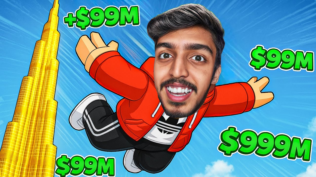Spending $1000 Robux in Roblox Climb and Jump Tower..🤑