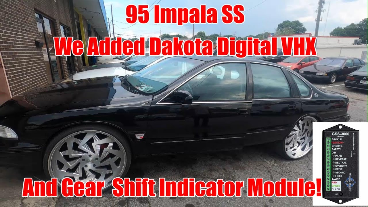 95 Impala SS dakota Digital with Gear shift module Install GSS-3000