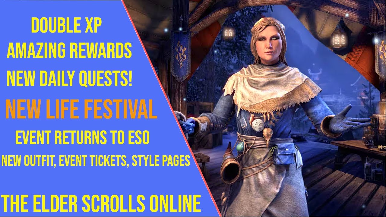 New Life Festival Event returns to ESO in 2025 with Double XP and amazing Rewards!
