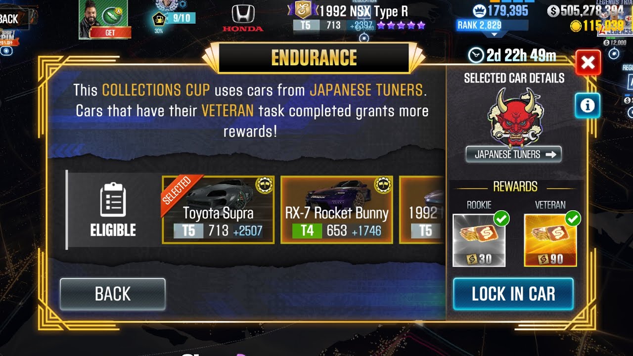 CSR2 | COLLECTIONS CUP | Endurance | Japanese Tuners | Entire Event Live |