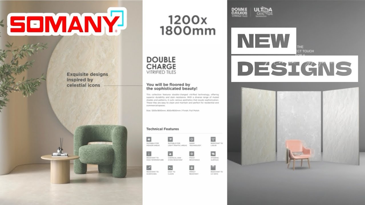 2025 NEW Somany Double Charge Tiles: Design & Trends