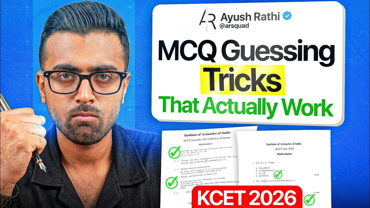 Tukka Strategy for KCET 2026 ⚡ | MCQ Guessing Tricks That Actually Work 💯