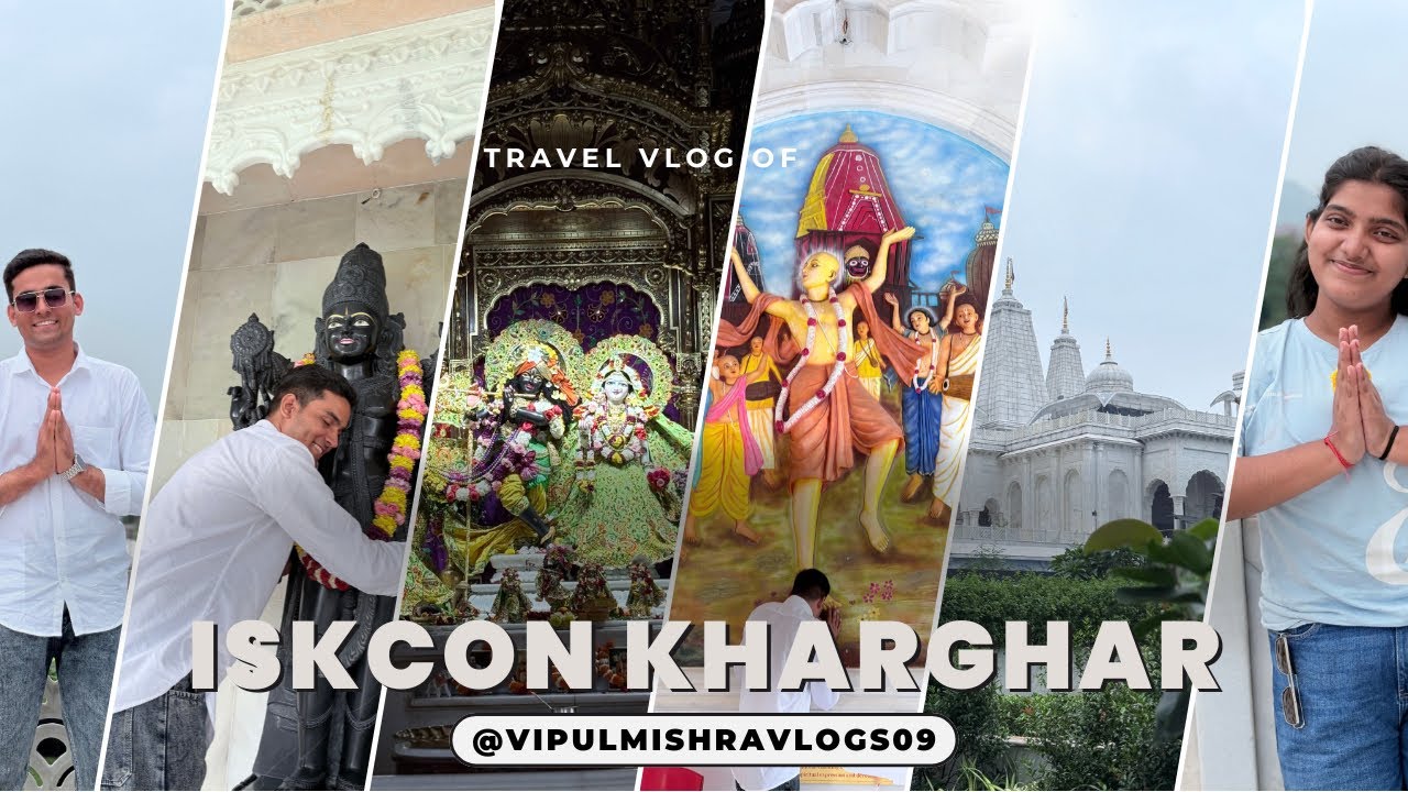 ISKCON KHARGHAR VLOG 2nd Visit #iskcon #narendramodi #radhekrishna #sanatandharma #vlog #vlogger  