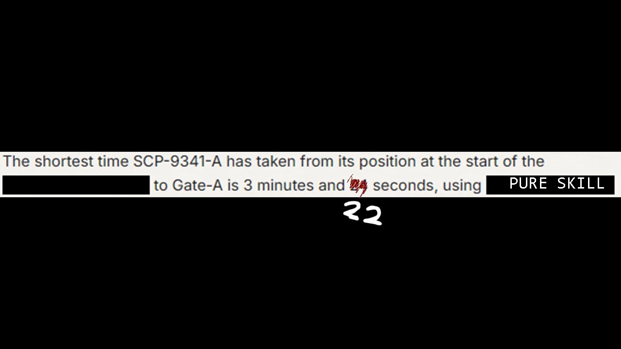 {WR} SCP:CB SSI, Gate A: Ending 1 (3:22.696)