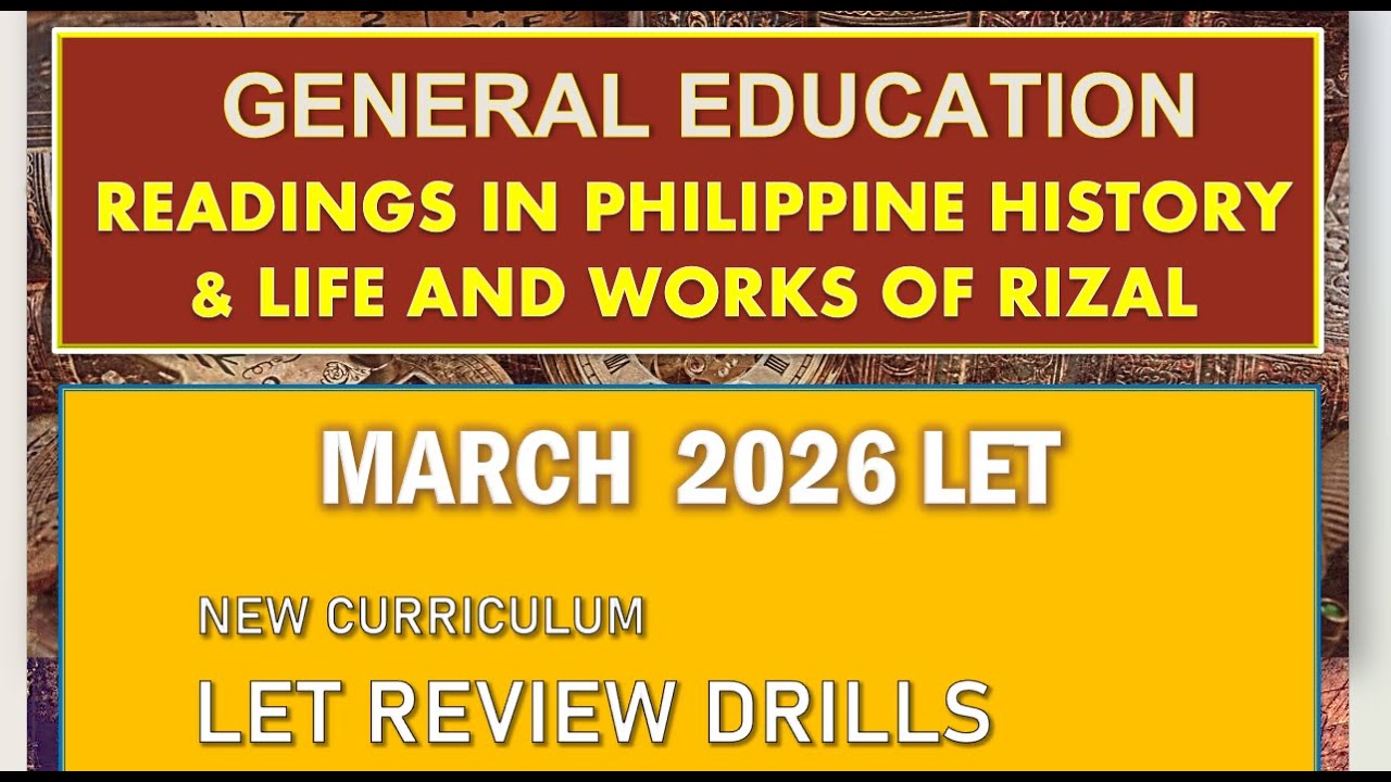 GENERAL EDUCATION SOCIAL SCIENCE MARCH 2026 LET REVIEW DRILLS
