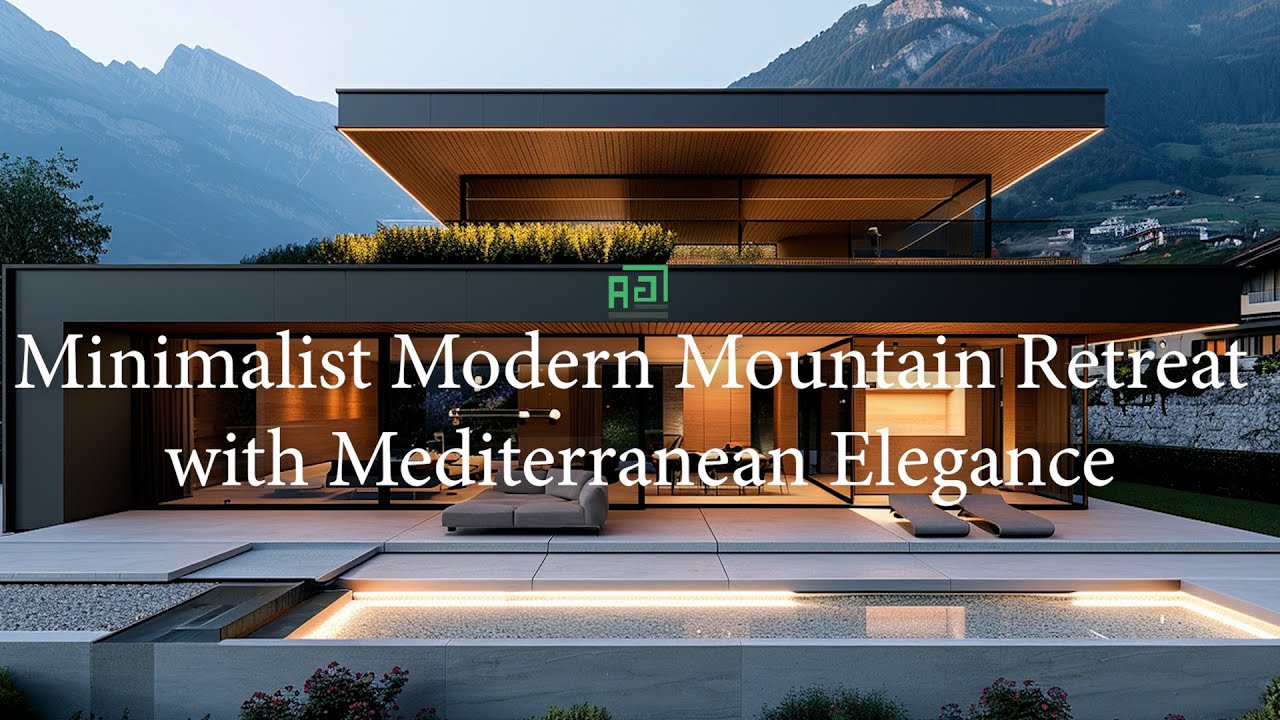 A Minimalist Modern Mountain Retreat with Mediterranean Elegance