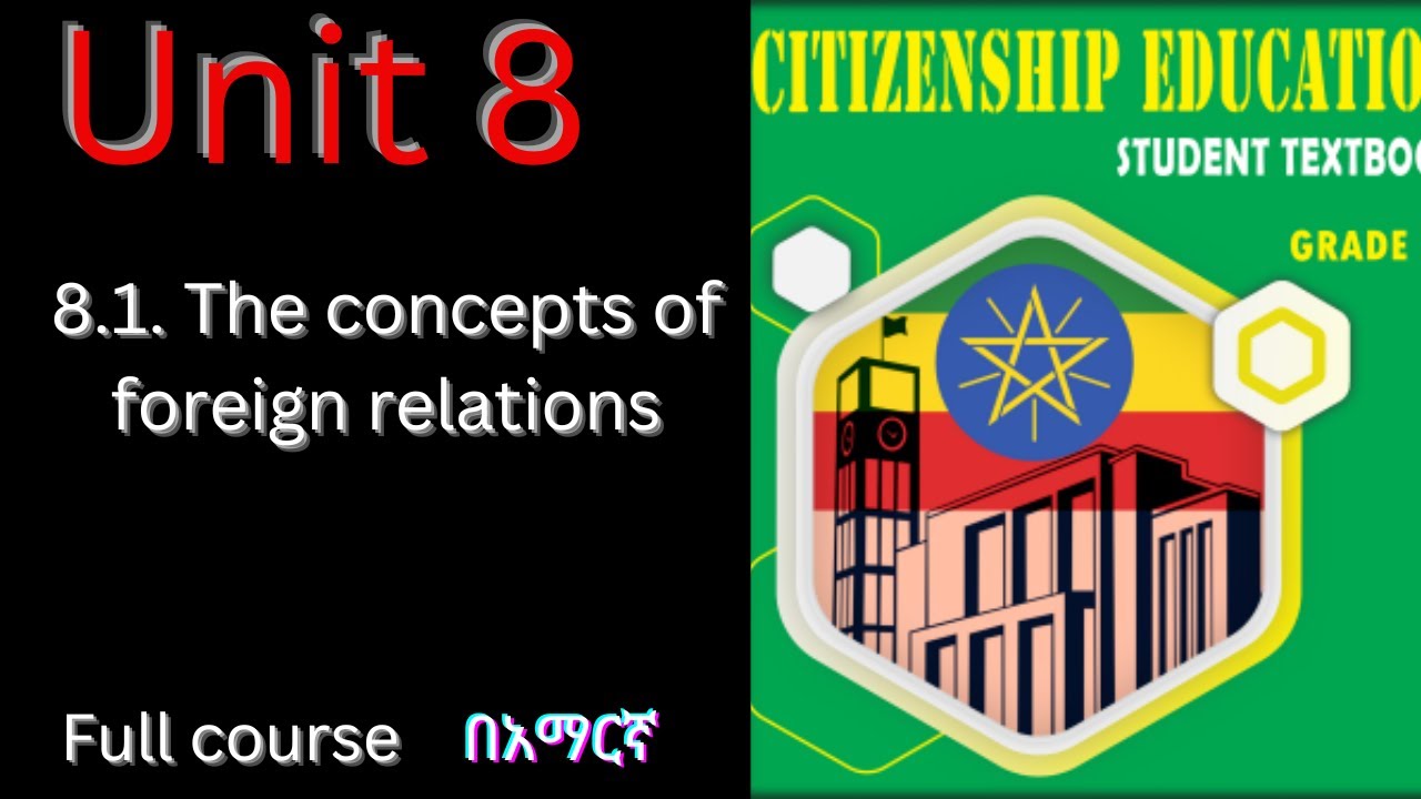 8.1. The concepts of foreign relations