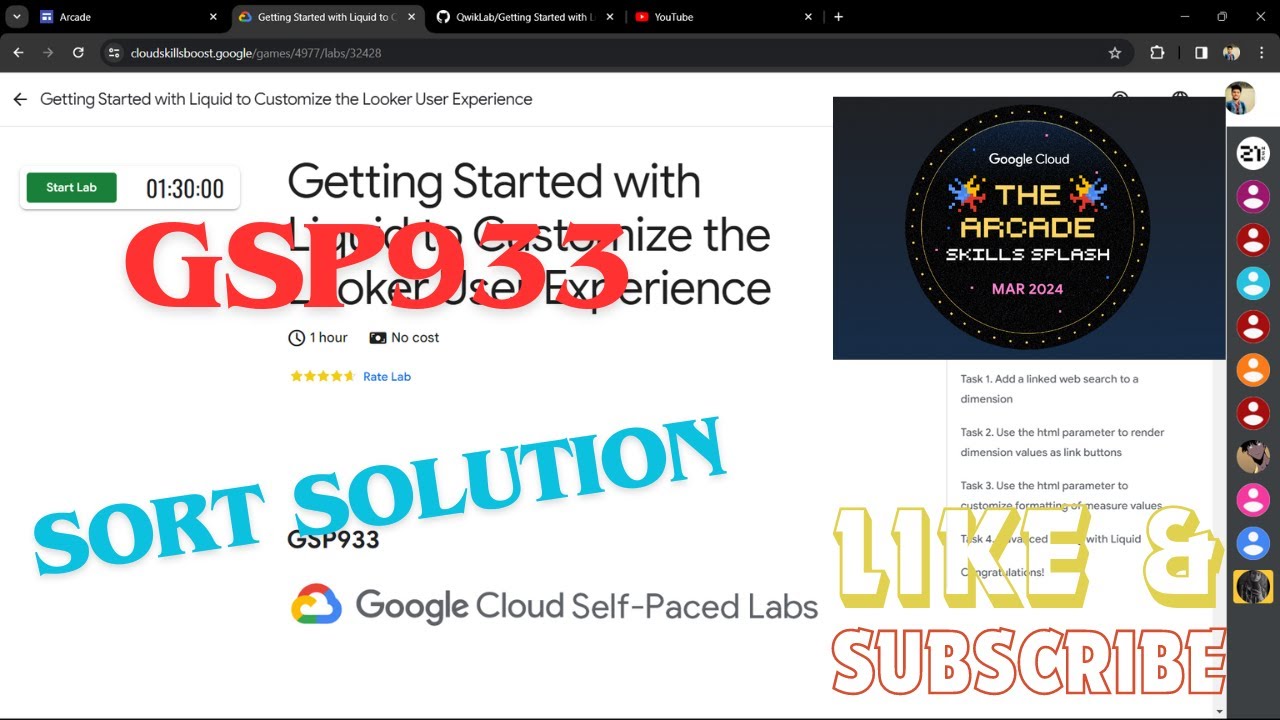 Getting Started with Liquid to Customize the Looker User Experience||GSP933 || #arcade #googlearcade