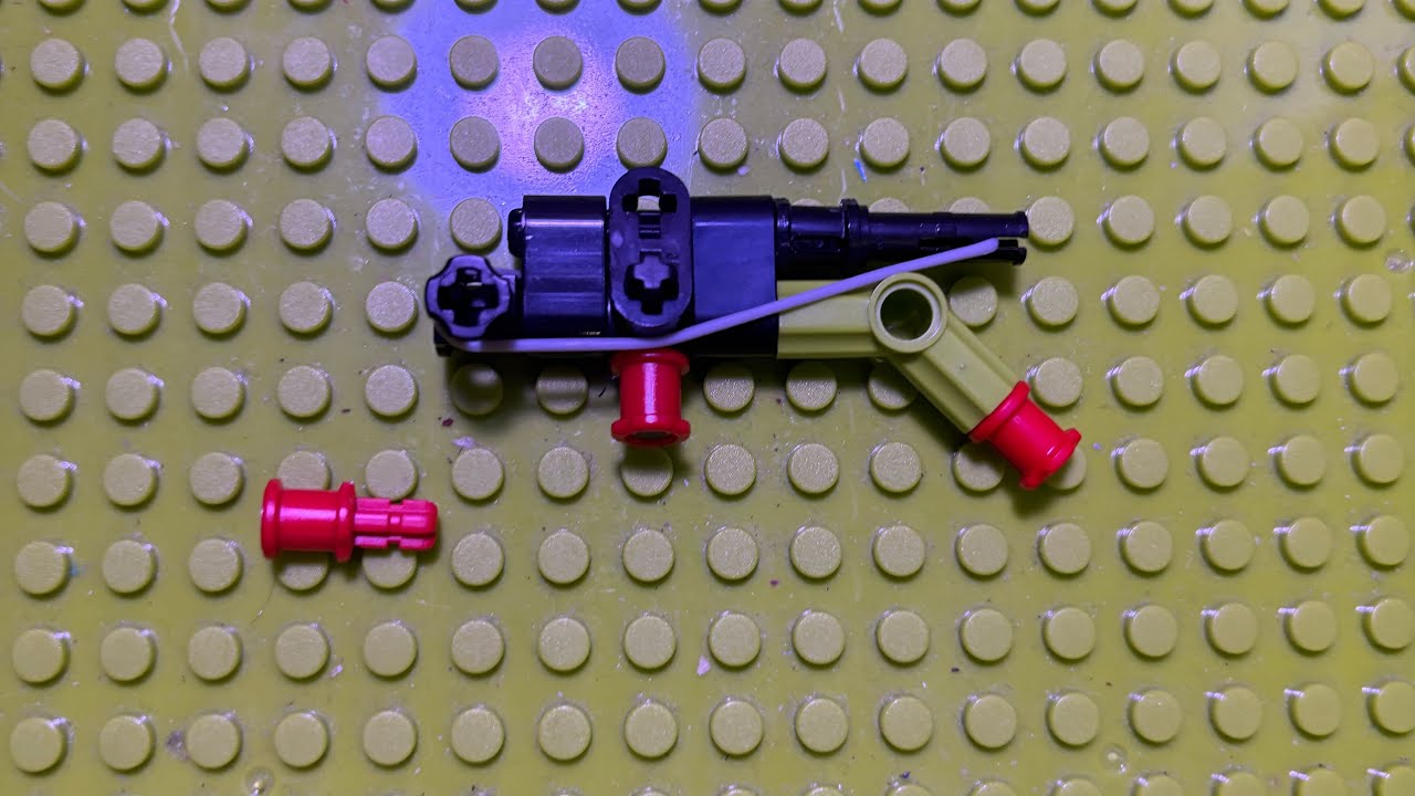 Мини пистолет из легоТехник инструкция. мощный! | Mini gun from Lego techniс  instruction. powerful!