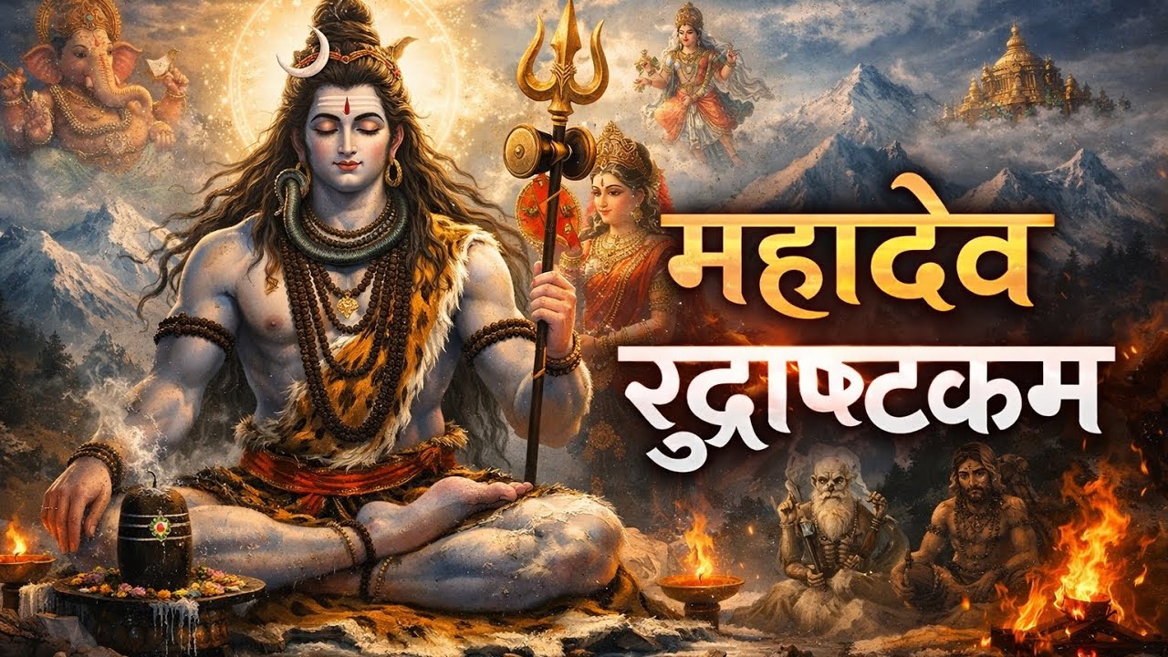 महादेव रुद्राष्टकम – मन को शांति देने वाला शिव स्तोत्र🙏🏻#ShivRudrashtakam #HarHarMahadev #ShivBhajan