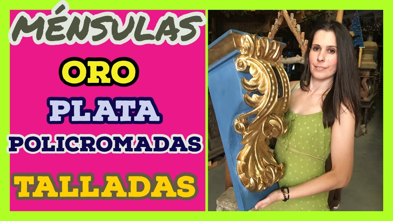 ✅MÉNSULAS de ORO, PLATA, POLICROMADAS, TALLADAS, ANTIGUAS, RÚSTICAS | TIENDA de ANTIGÜEDADES