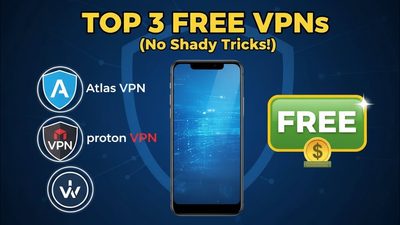 Топ-3 БЕСПЛАТНЫХ VPN для Android 🔐 Быстрые, безопасные и без продажи данных!