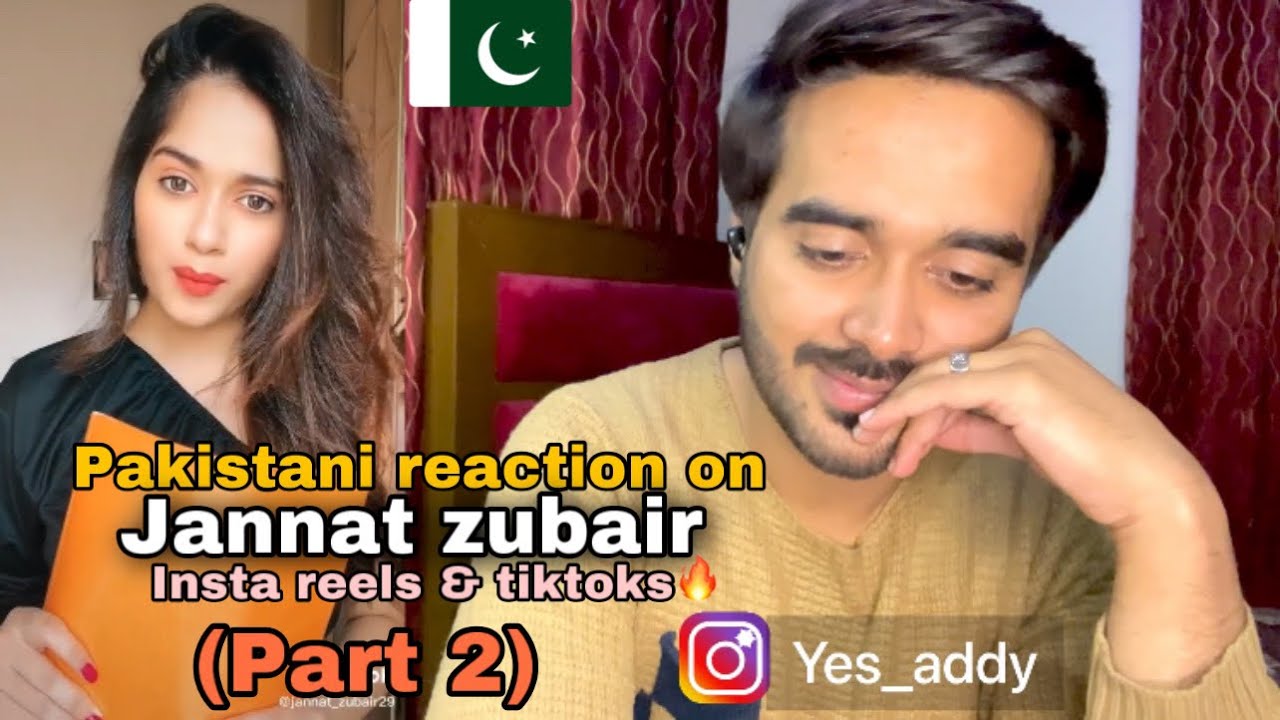 Pakistani reaction on jannat zubair latest insta reels (part 2) | YesAddy reaction |