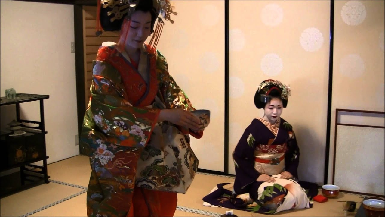 島原菊川太夫・祇園舞妓による茶席ー京都・法住寺 / 義士会法要（2014）