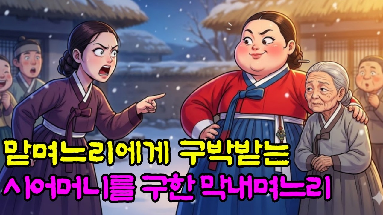 시어머니를 광에 가두어 굶기던 맏며느리… 시어머니를 지킨 뚱뚱한 막내며느리의 지혜 ㅣ 민담 ㅣ 옛날이야기 ㅣ 야담요지경 ㅣ