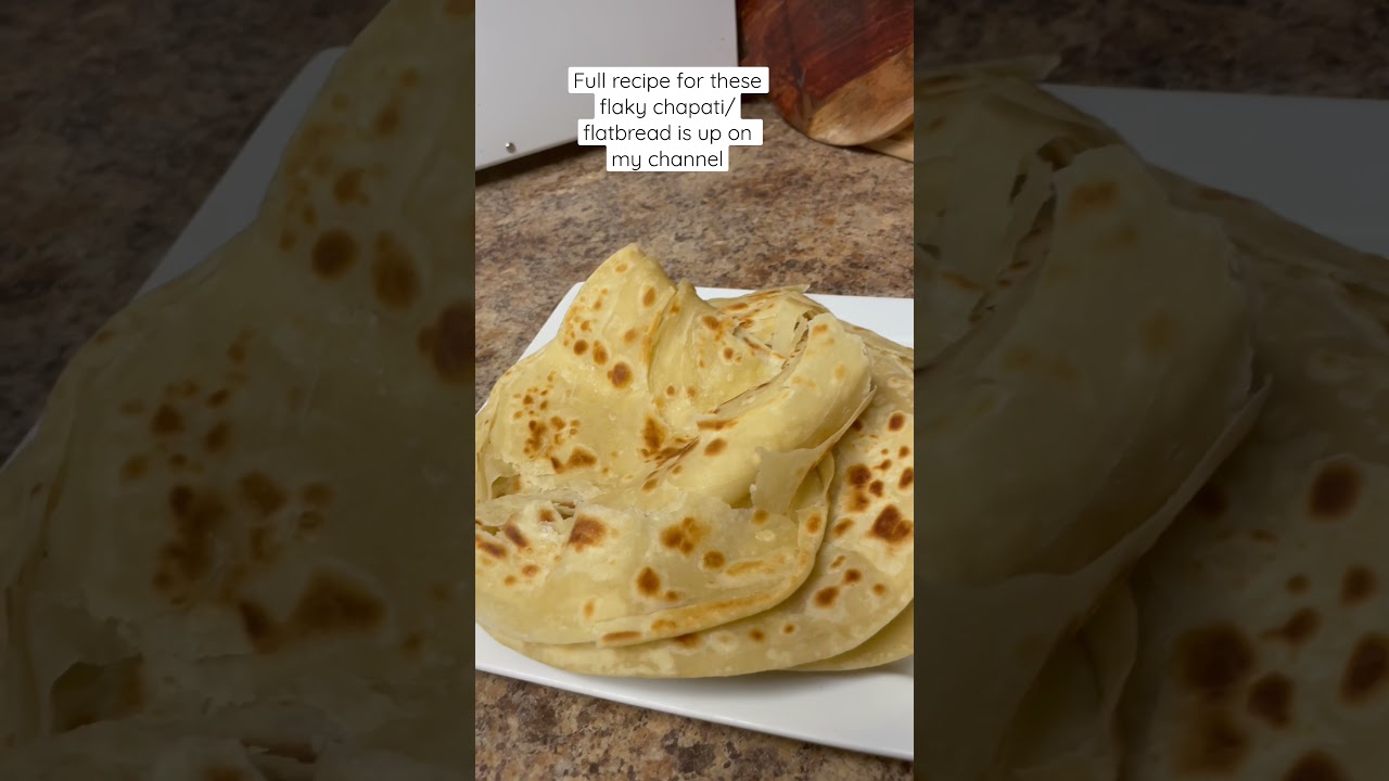 Soft layered chapati|flatbread|roti #shorts #youtubeshorts #chapati