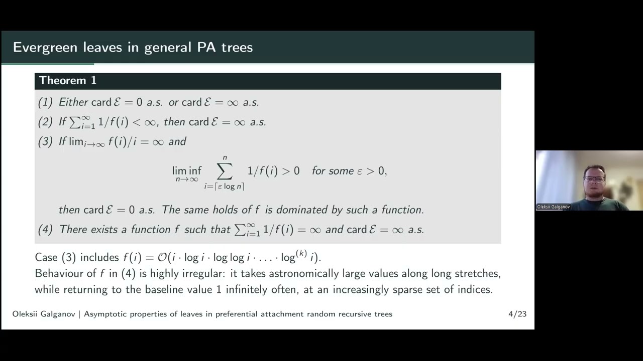 Oleksii Galganov. Asymptotic properties of leaves in preferential attachment random recursive trees