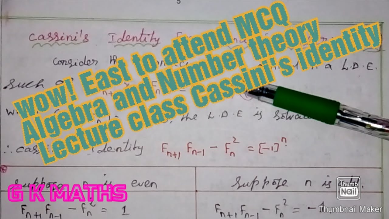 Solve Linear Diophantine Equation by  Cassini's identity   (using Fibonacci elements)