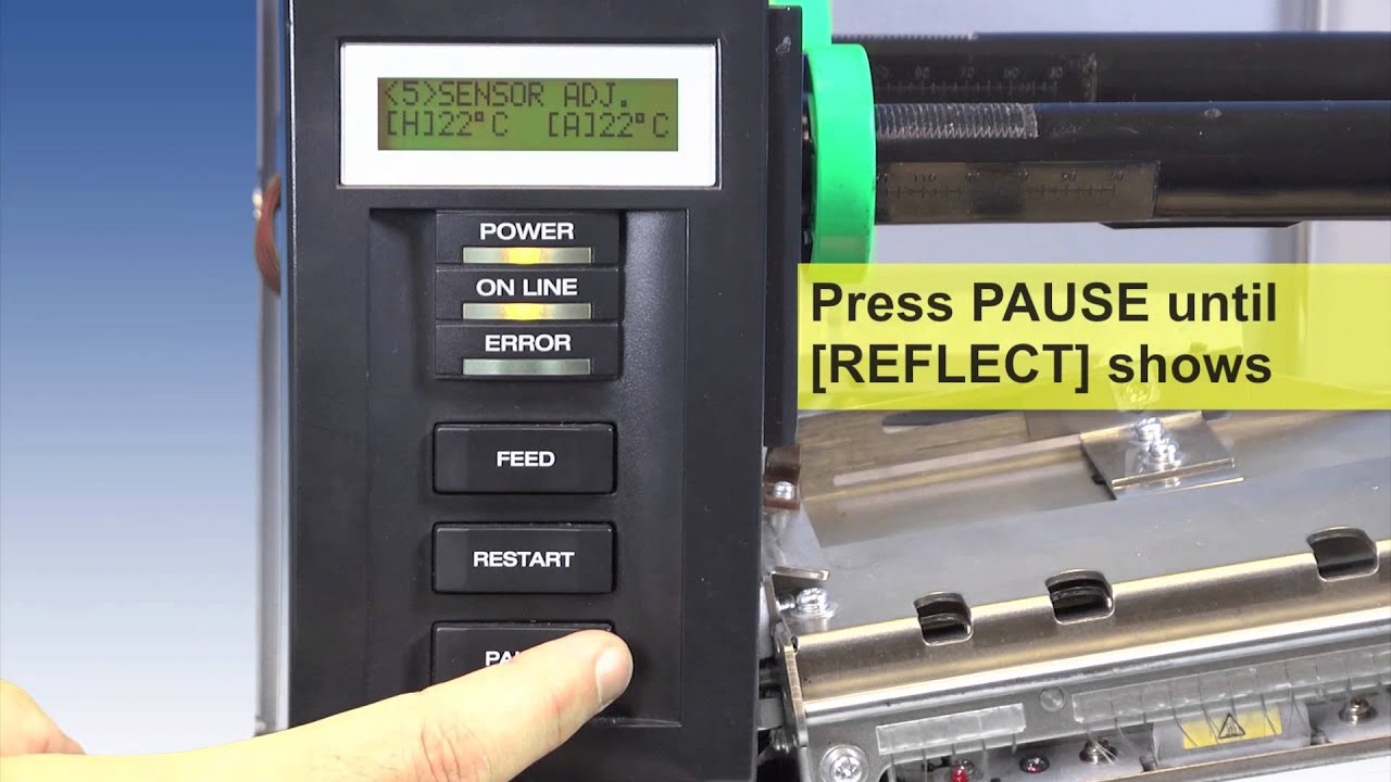 SATO Horticulture Printers - Reflective Sensor Setup  (advanced users only)
