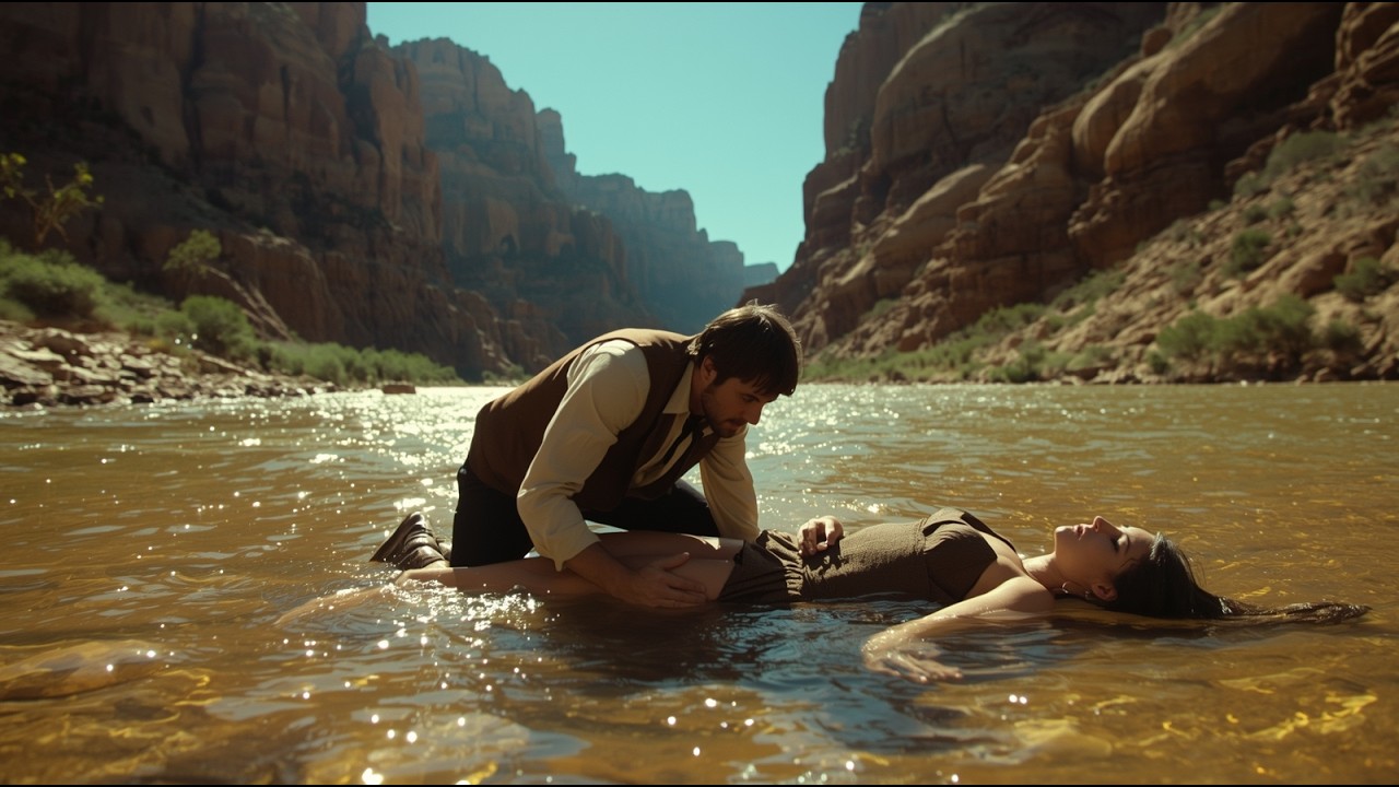 Half-Apache Doctor Saves Frontier Woman Left To Die In Flash Flood, Town Forces Them To Marry