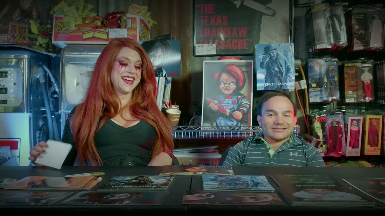 Texas Gas Station Home of Horror Show Interviews Linden Porco  (Leprechaun/Chucky)