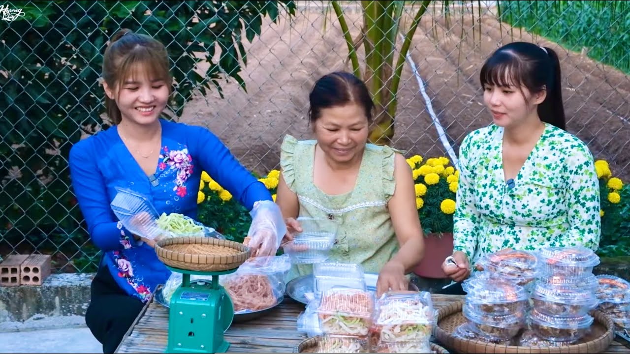 Tết Đến Nhà Làm Bánh Mứt Bán Cho Bà Con Ăn Tết  | Hương Quê #663