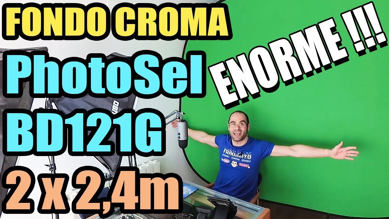REVIEW FONDO CROMA PLEGABLE ENORME PhotoSel BD121G (2x2,4m)