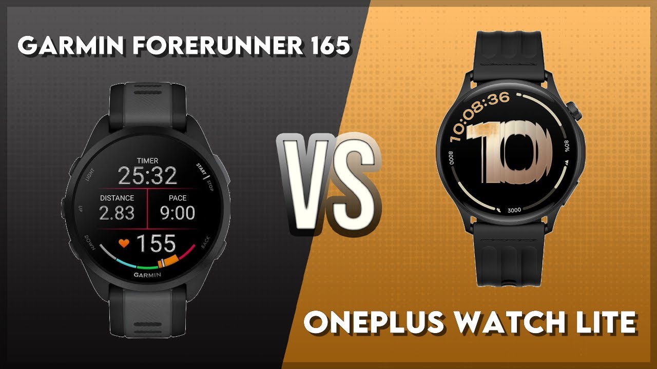 Garmin Forerunner 165 vs OnePlus Watch Lite Comparison