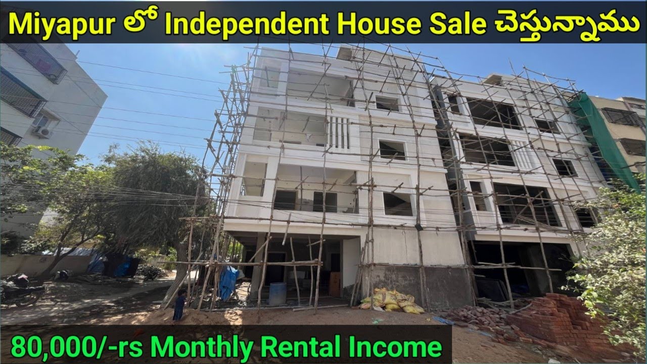 Miyapur లో G+3 Independent House For Sale in Hyderabad