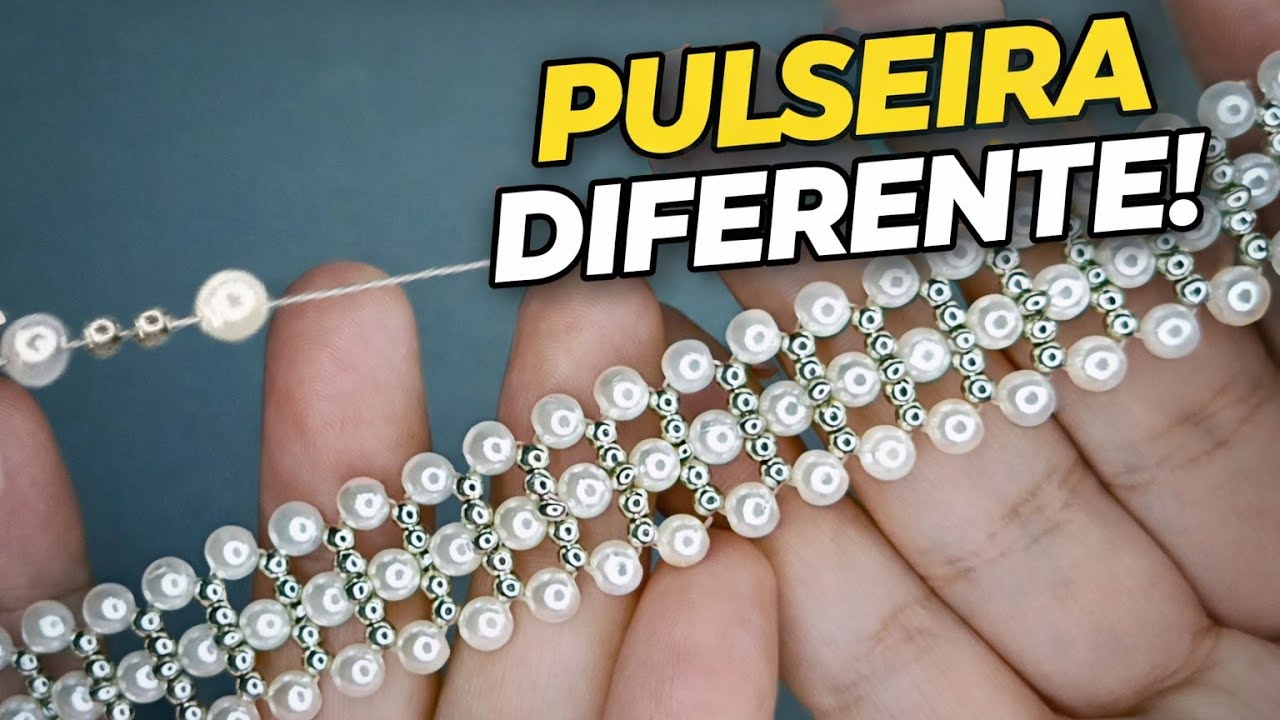 Aprenda essa pulseira de pérolas e encante suas clientes