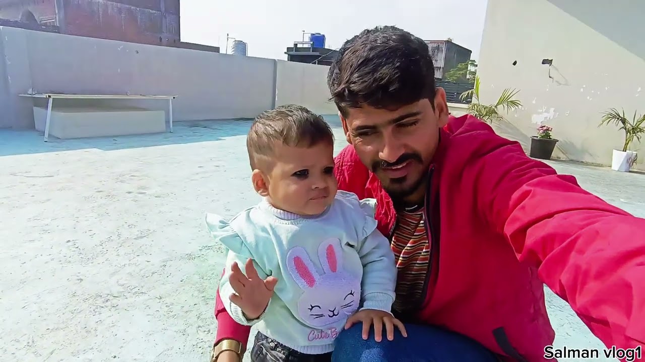 Apni Chhat Ka Vlog 🌿 | Bachchon Ke Saath Fun 😄 | Salman Vlog1 | Rooftop Daily Life Vlog India