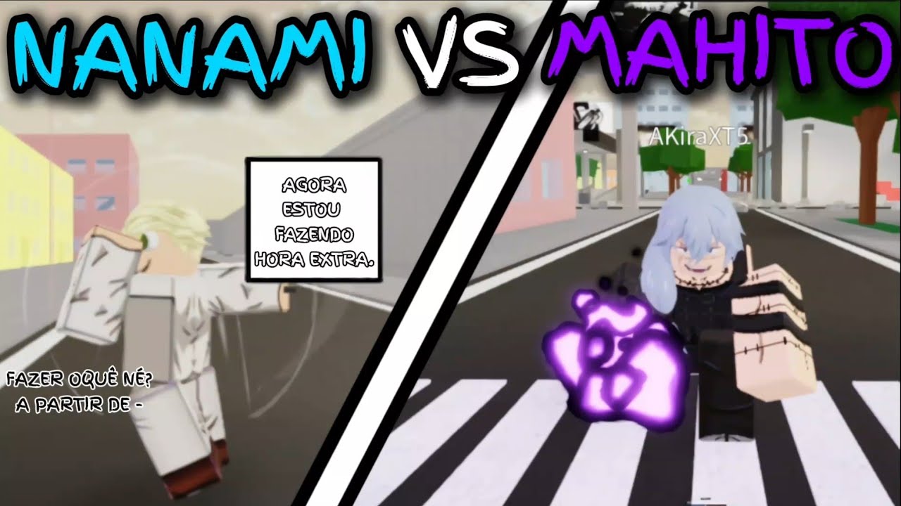 RECRIEI A LUTA DO NANAMI CONTRA O MAHITO NO JUJUTSU SHENANIGANS! 